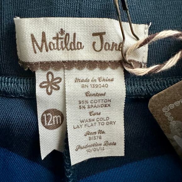 NWT Matilda Jane It's A Wonderful Parade Violets Are Blue Striped Straightees - Picture 6 of 6